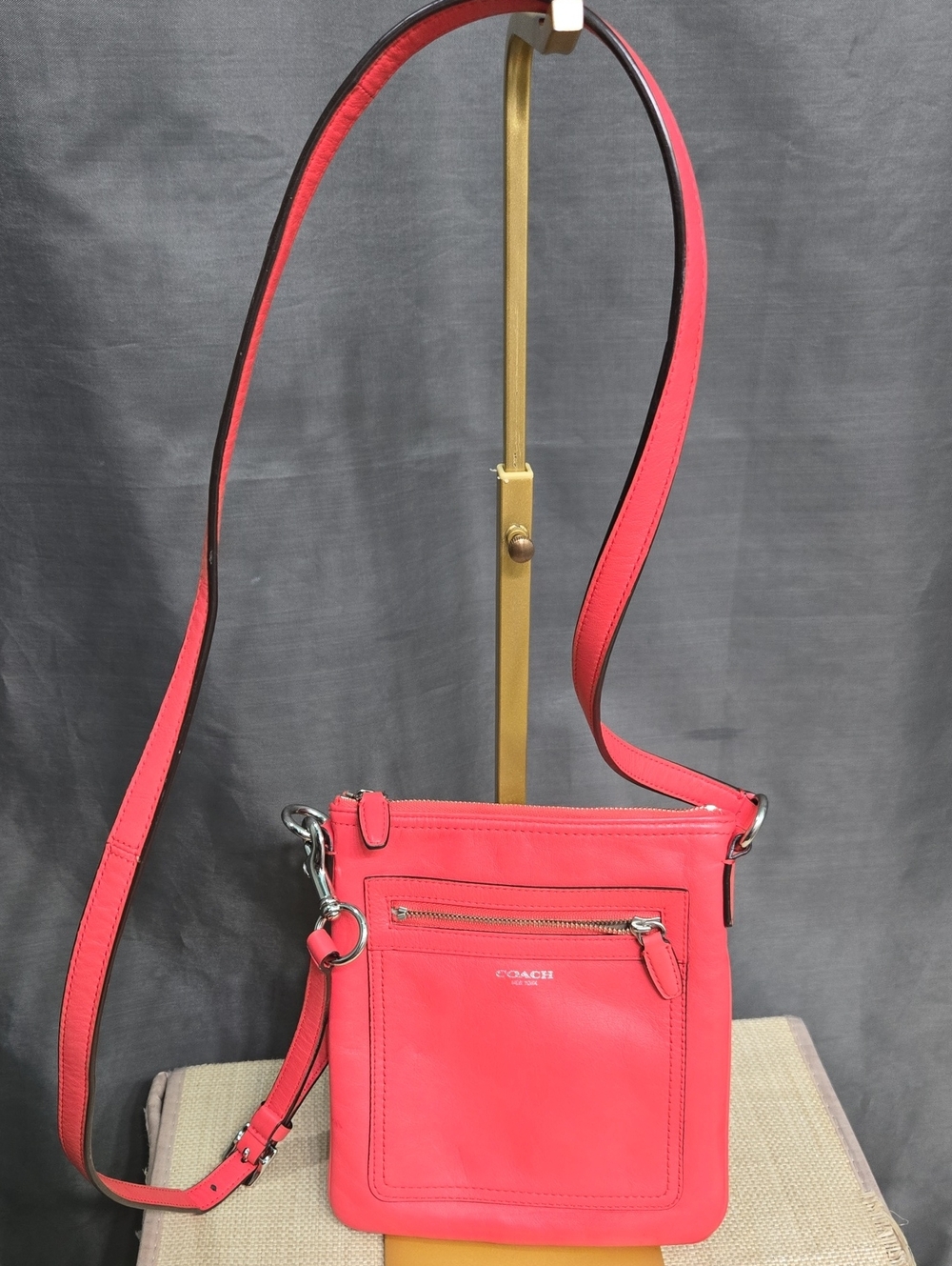 COACH Pink Leather Crossbody Bag
